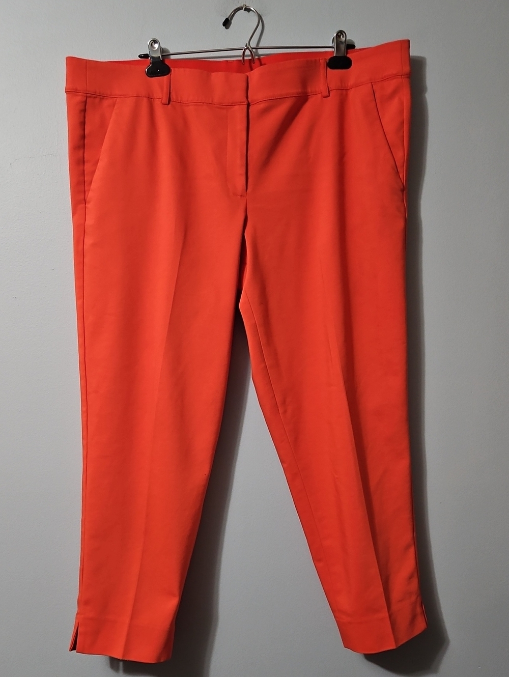 Lane Bryant Coral Cropped Straight-Leg Pants Size 20 The Modernist Collection
